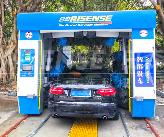 重庆公安局安装日森全自动电脑洗车机设备