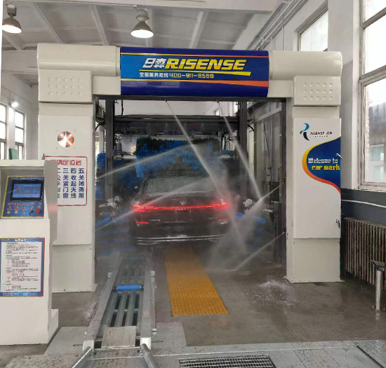 北京汽服店安装日森隧道式洗车机