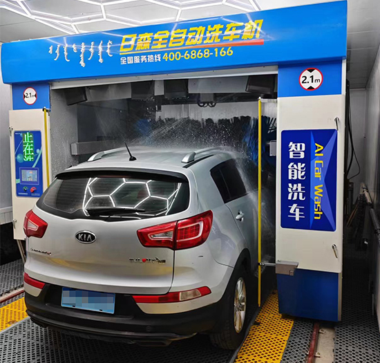 内蒙古学院安装日森无人值守洗车机