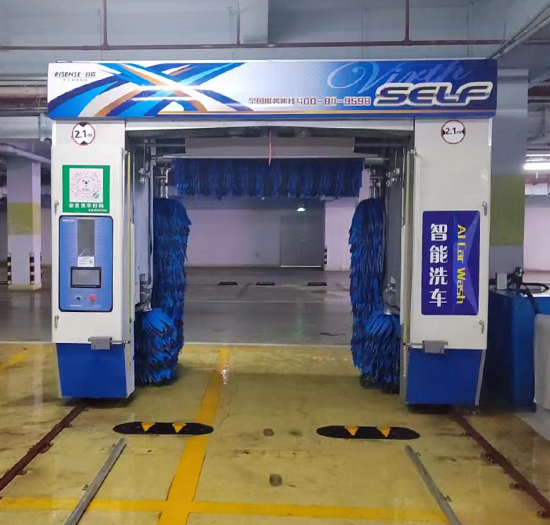 广东安装2台日森全自动洗车机